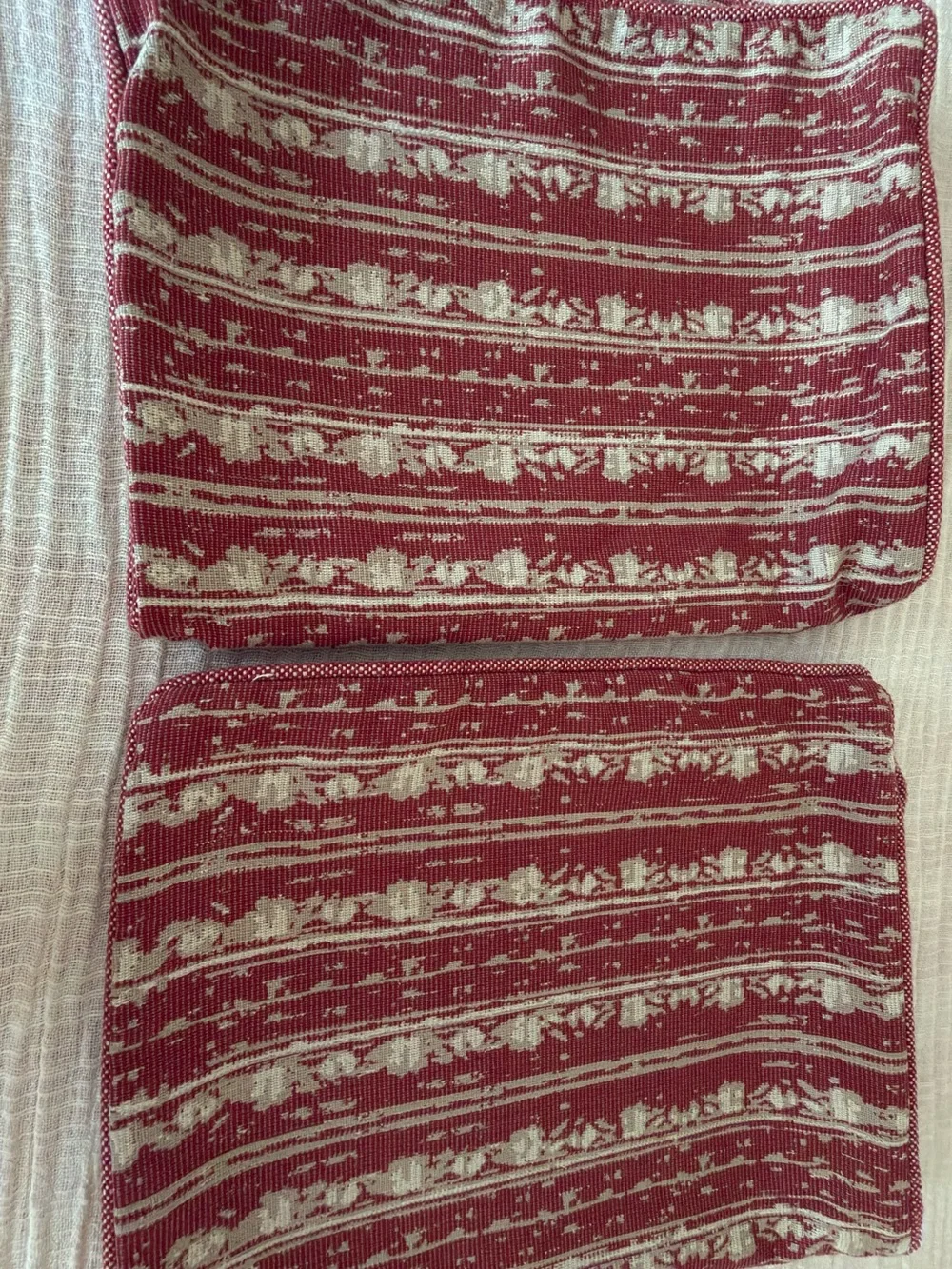 Restoration Hardware Poppy Allover Stripe Pillow Sham Covers Set of 2 13x21